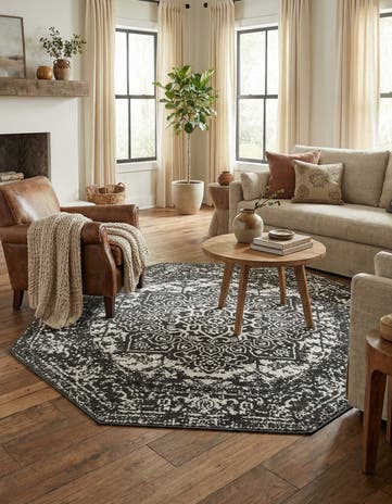 5' 3 x 5' 3 Arlington Octagon Rug