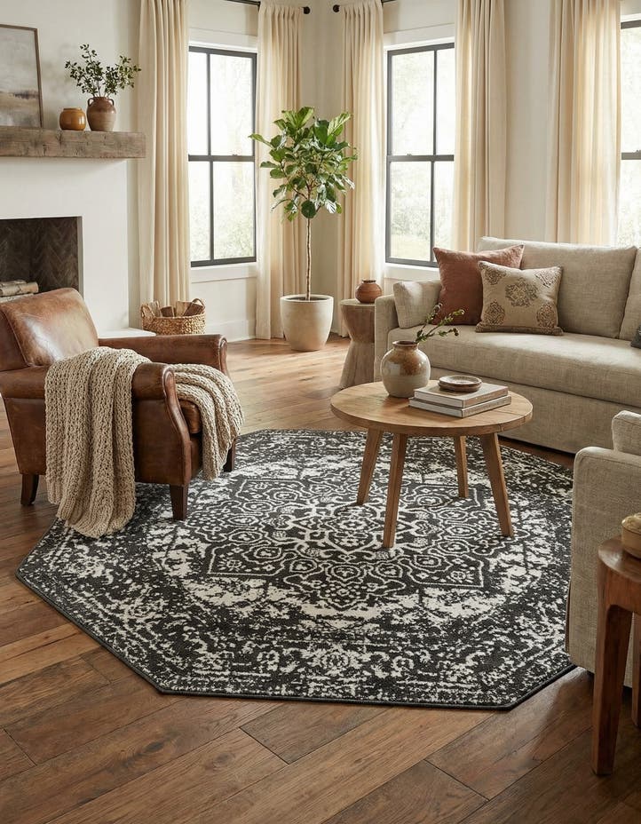 5' 3 x 5' 3 Arlington Octagon Rug