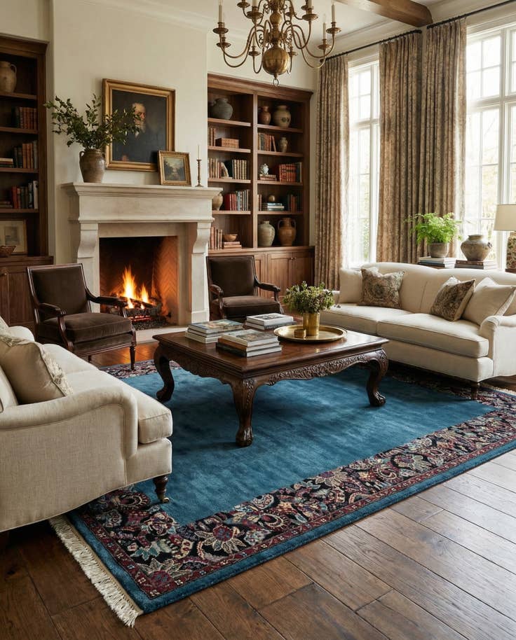 Detail image of 6' 8 x 10' Hand Knotted Tibet Wool Rug