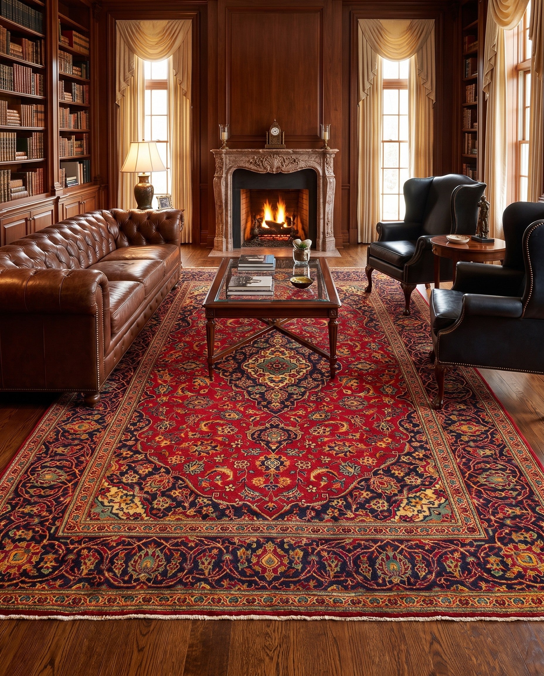 7' 11 x 12' 1 Kashan Rug