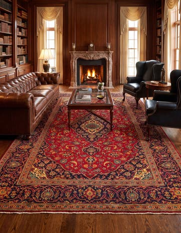 7' 11 x 12' 1 Kashan Rug
