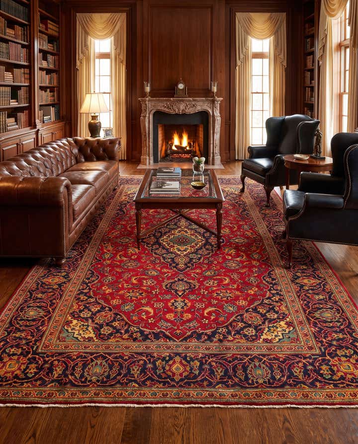 240cm x 370cm Kashan Tapis