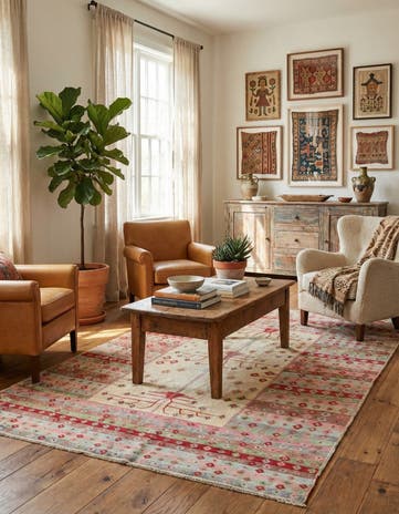 6' 4 x 8' 8 Hand Knotted Balouch Wool Rug
