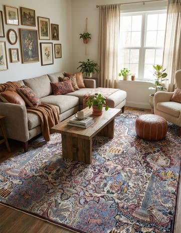 9' 5 x 13' 1 Washable Timeless Rug