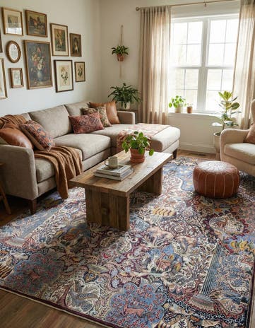 9' 5 x 13' 1 Washable Timeless Rug