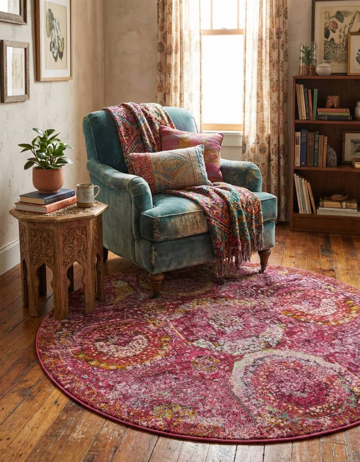 Detail image of  4' x 4' Santiago Round Rug