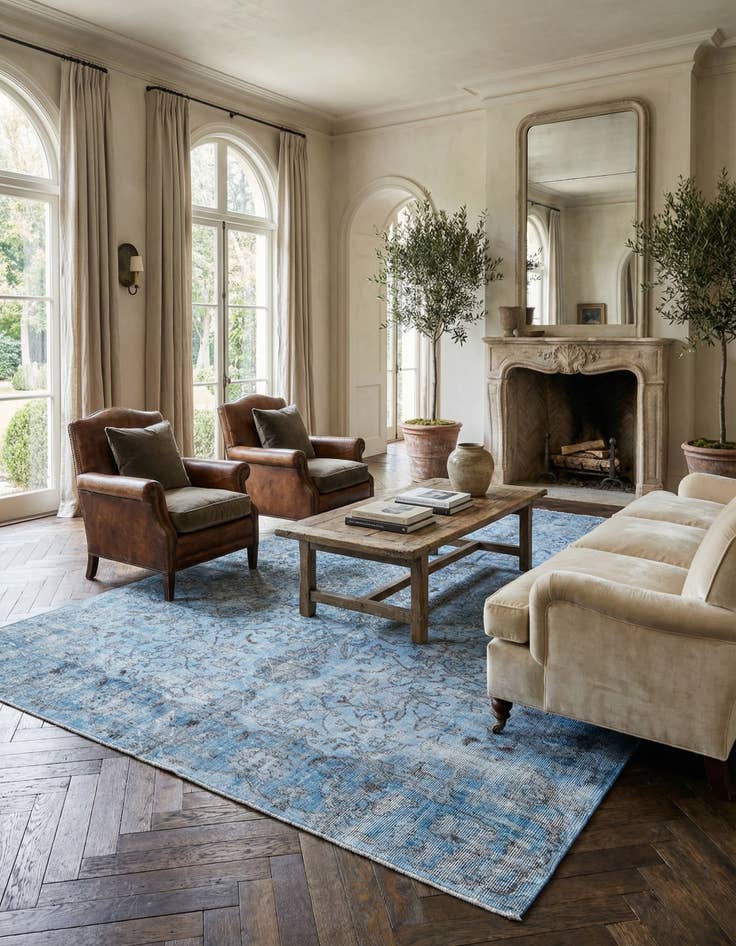 Detail image of 6' 4 x 9' 10 Ultra Vintage Wool Rug