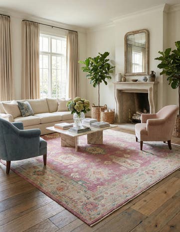 10' 3 x 14' 1 Hand Knotted Oushak Wool Rug