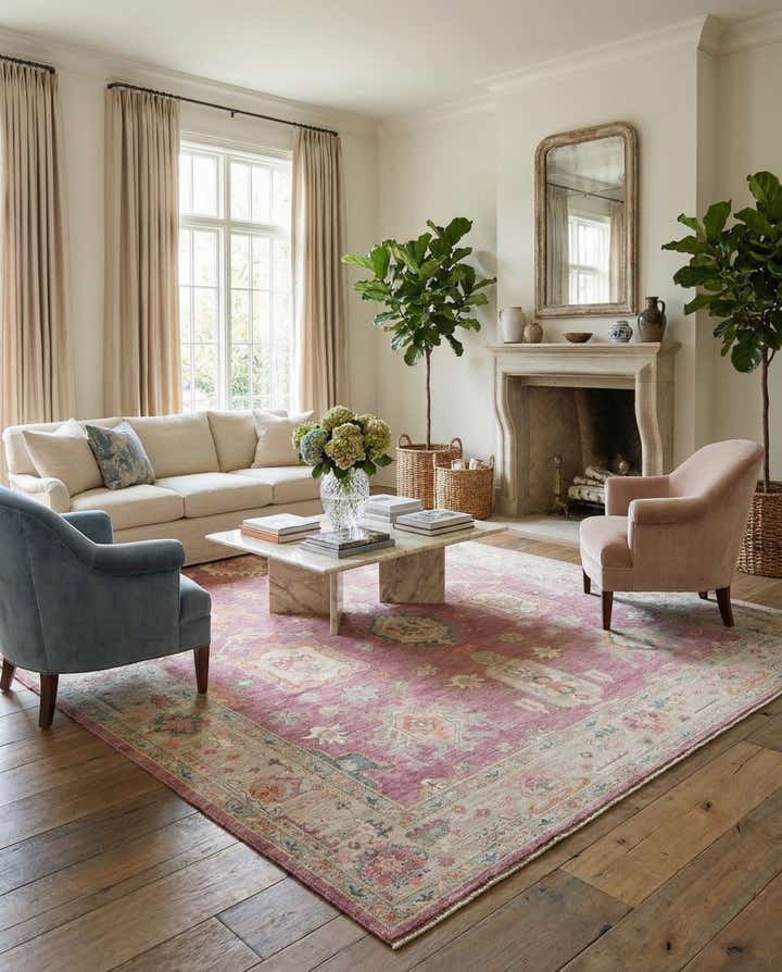 10' 3 x 14' 1 Hand Knotted Oushak Wool Rug