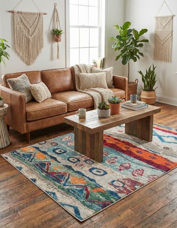4' x 6' Washable Vivid Rug