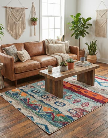 4' x 6' Washable Vivid Rug