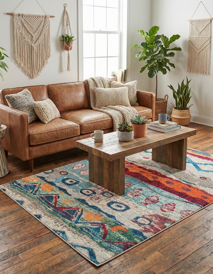 4' x 6' Washable Vivid Rug