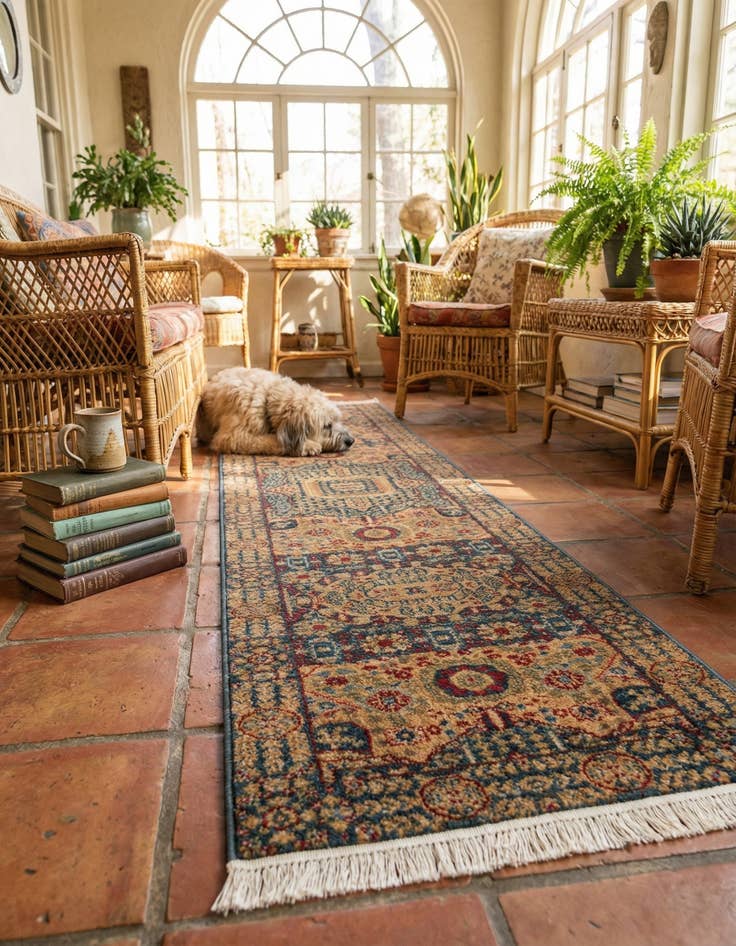 Detail image of  2' x 8' Amina Runner Rug