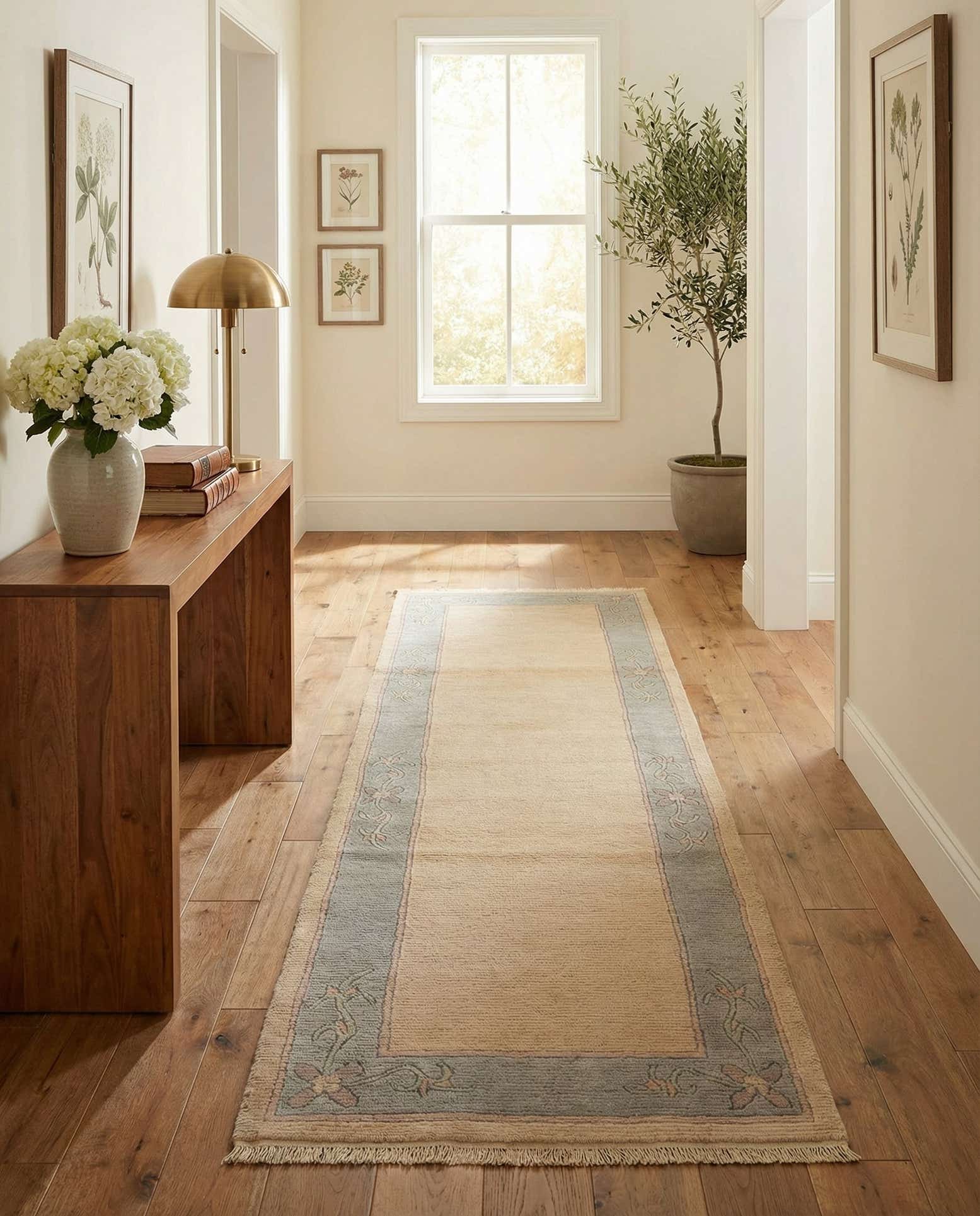 2' 7 x 11' 3 Hand Knotted Tibet Wool Runner Rug