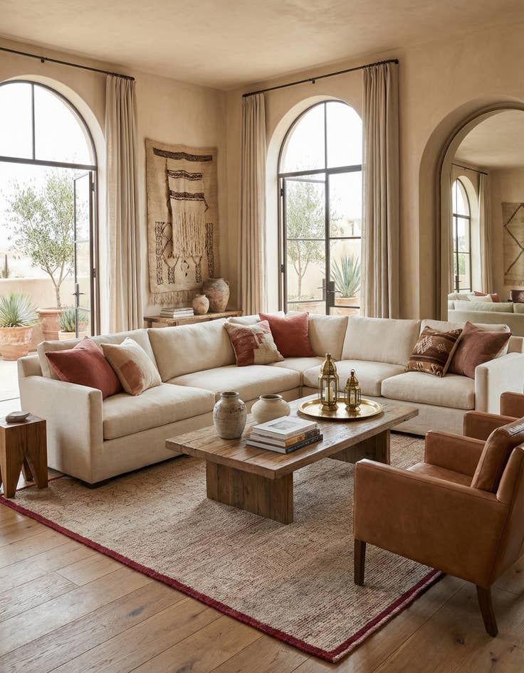 Detail image of 8' 4 x 10' 4  Hand Knotted Moroccan Wool Rug