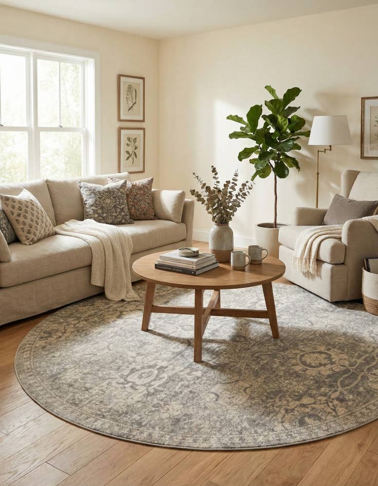 Detail image of 7' 10 x 7' 10 Lola Round Rug