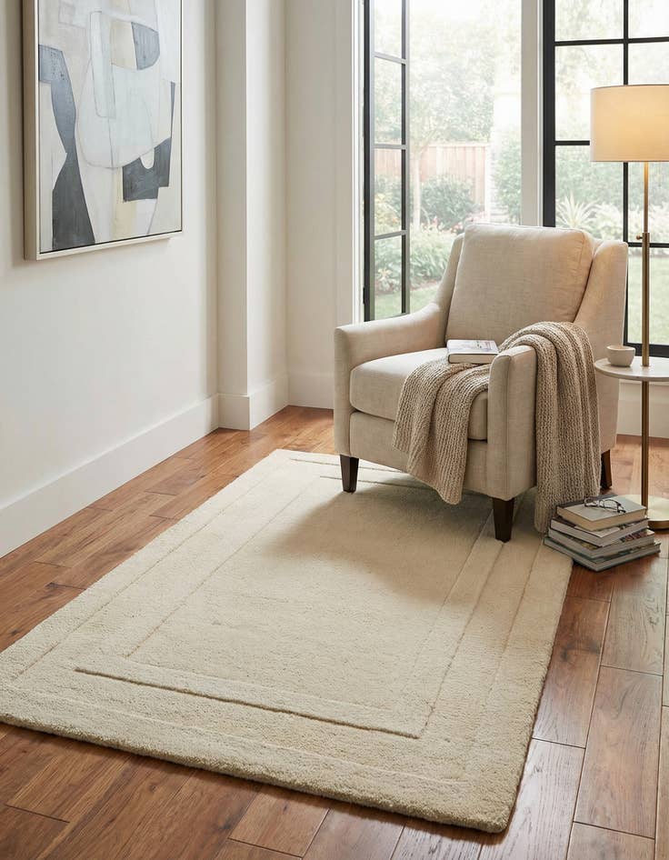 Detail image of  2' 8 x 5' Luna Wool Rug