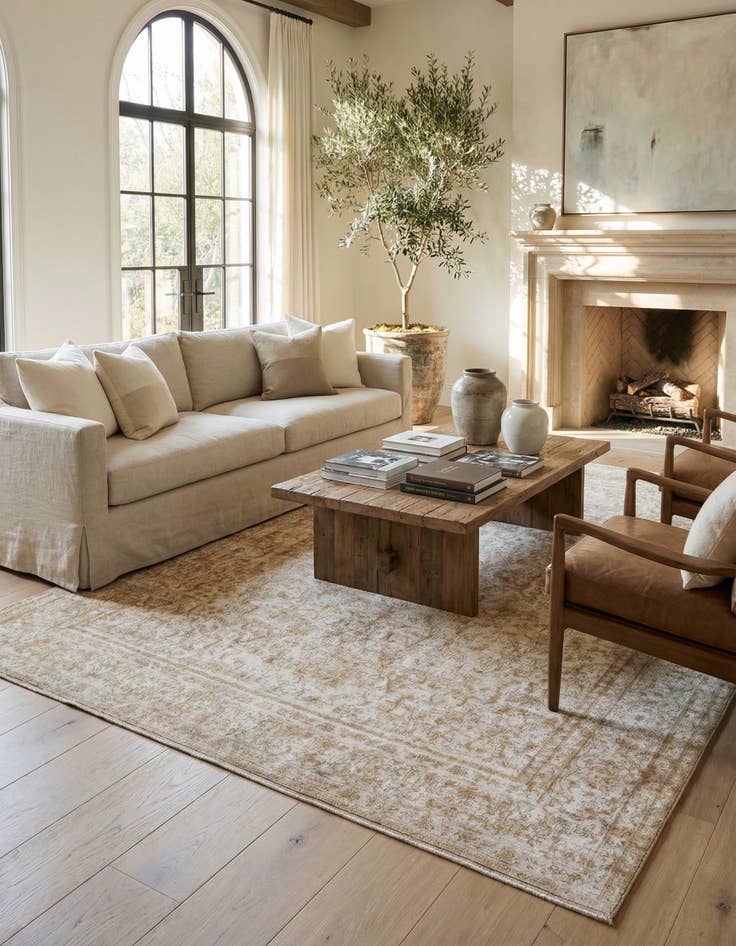 Detail image of 9' 5 x 12' 3  Hand Knotted Ultra Vintage Persian Wool Rug