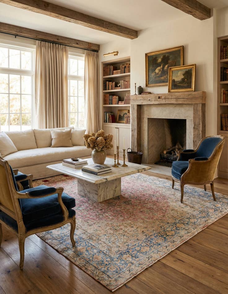 Detail image of 9' 8 x 13' 4  Hand Knotted Ultra Vintage Persian Wool Rug