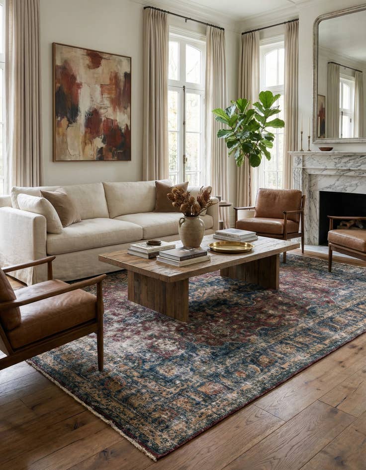 Detail image of  8' x 11' 1  Hand Knotted Ultra Vintage Persian Wool Rug