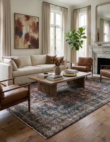 8' x 11' 1 Hand Knotted Ultra Vintage Persian Wool Rug