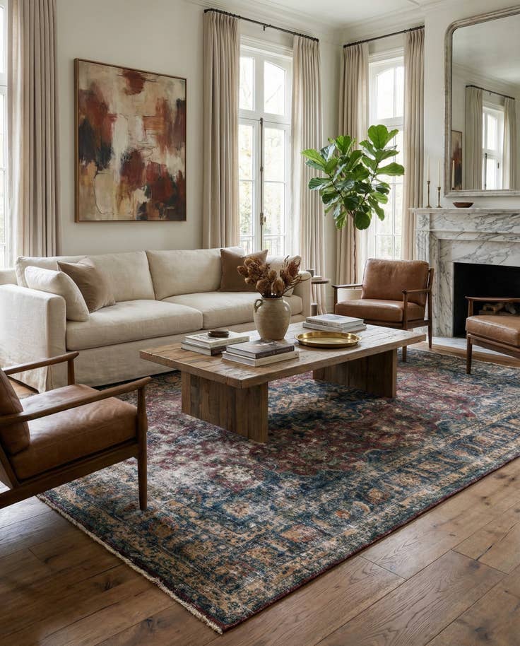 Detail image of 8' x 11' 1 Hand Knotted Ultra Vintage Persian Wool Rug