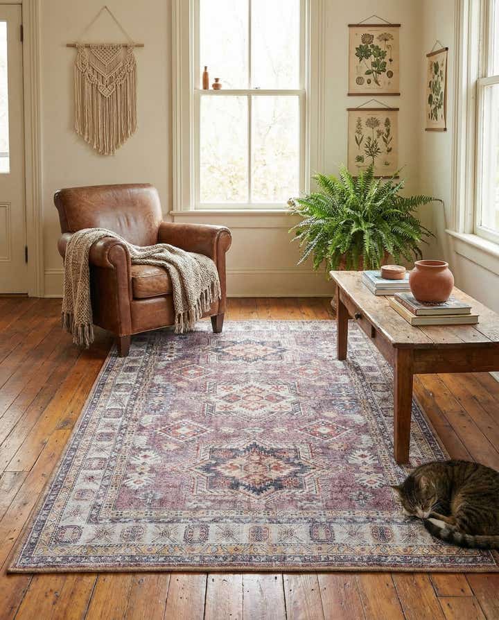 4' 1 x 6' 1 Washable Timeless Rug