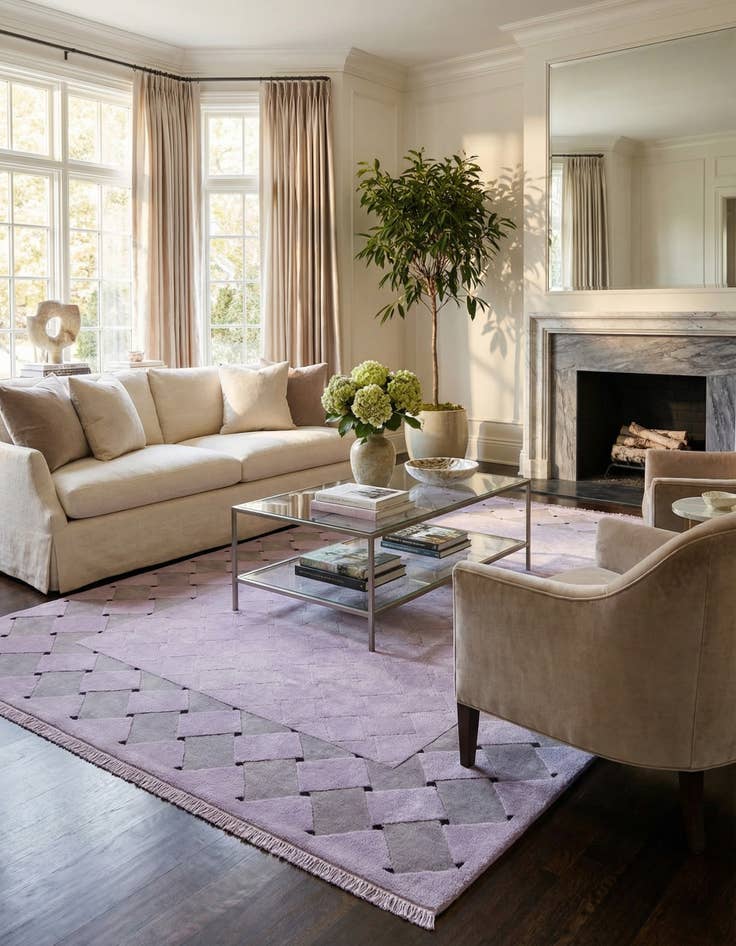 Detail image of 5' 5 x 7' 9  Hand Knotted Darya Wool Rug