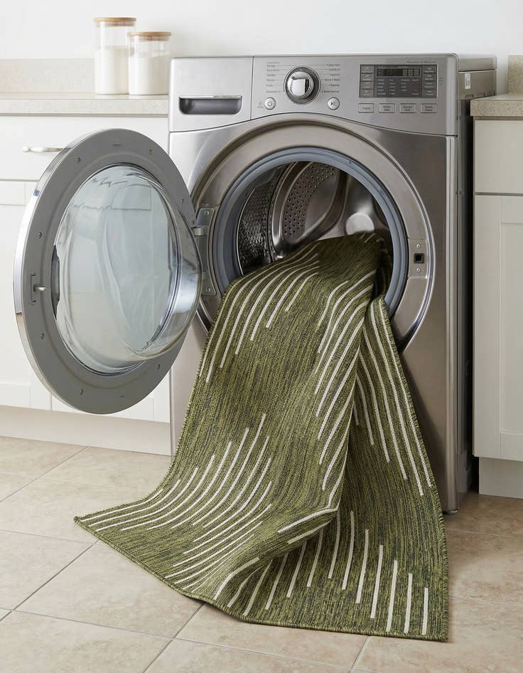 Detail image of 7' 10 x 10'  Washable Modern Indoor / Outdoor Rug