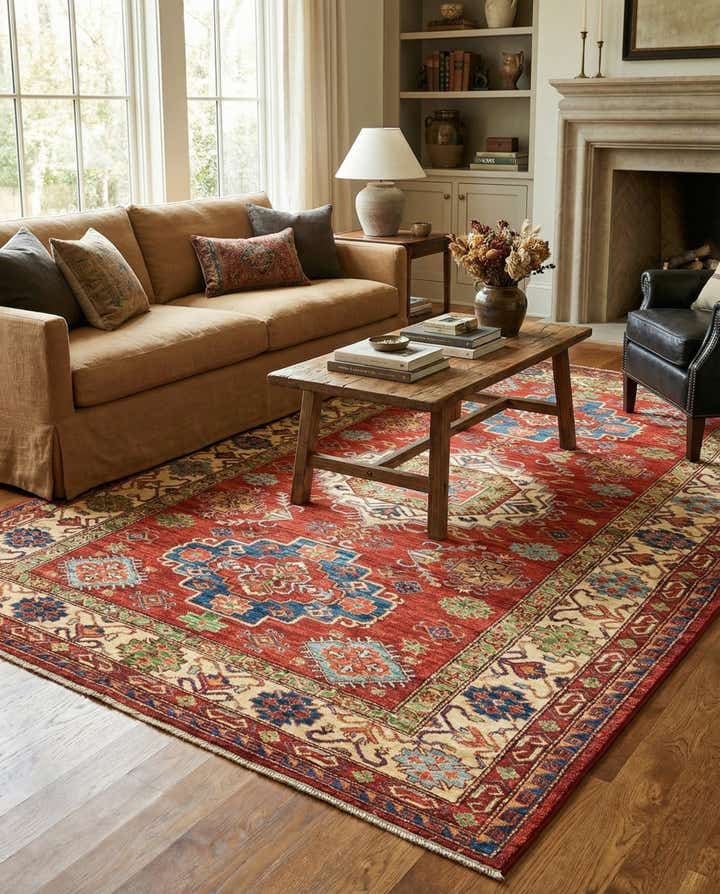 170cm x 255cm Handgeknüpft Kazak Orientalisch Teppich