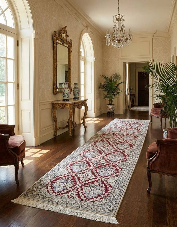 Detail image of 3' 3 x 13' 5 Nain Runner Rug