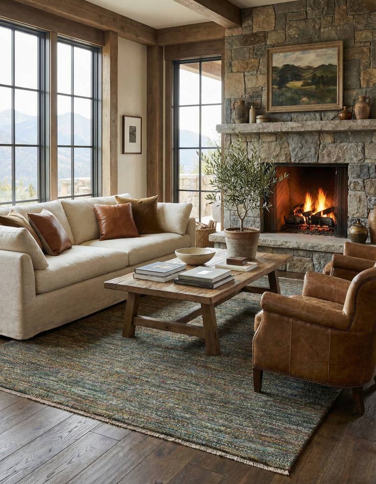 Detail image of 9' x 11' 11 Agra Wool Rug