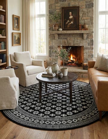 10' x 10' Bokhara Round Rug