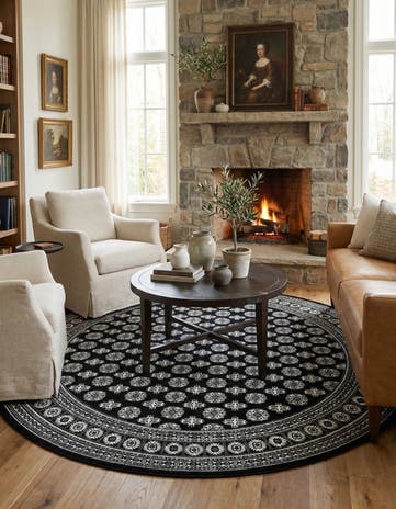 10' x 10' Bokhara Round Rug