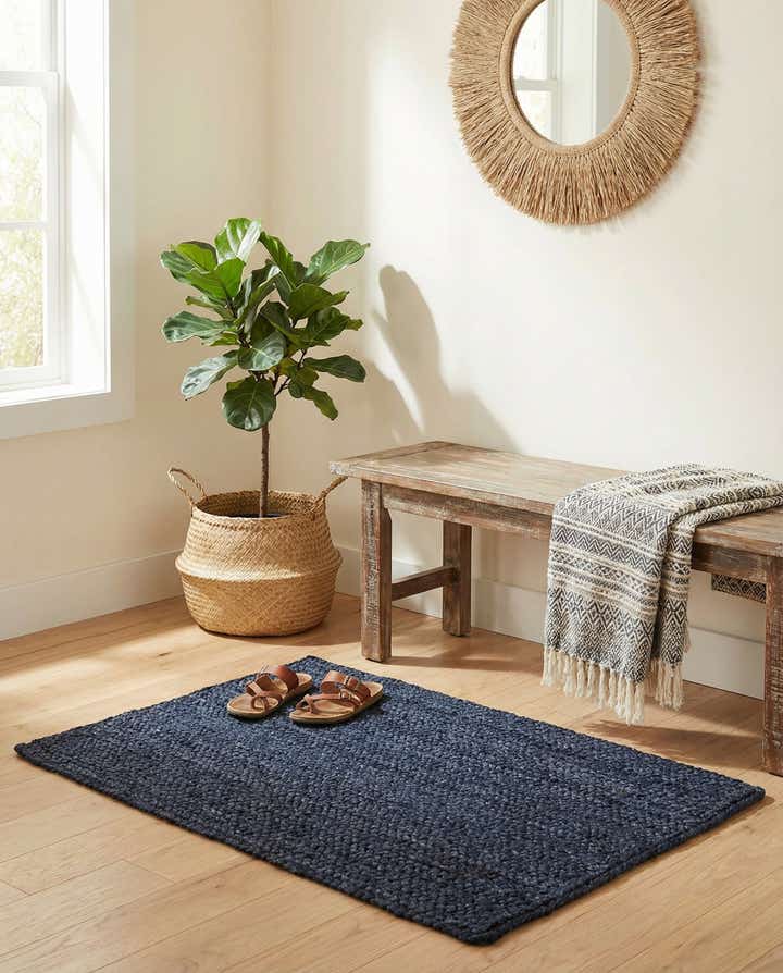 60cm x 95cm Handgefertigt Braided Jute Teppich