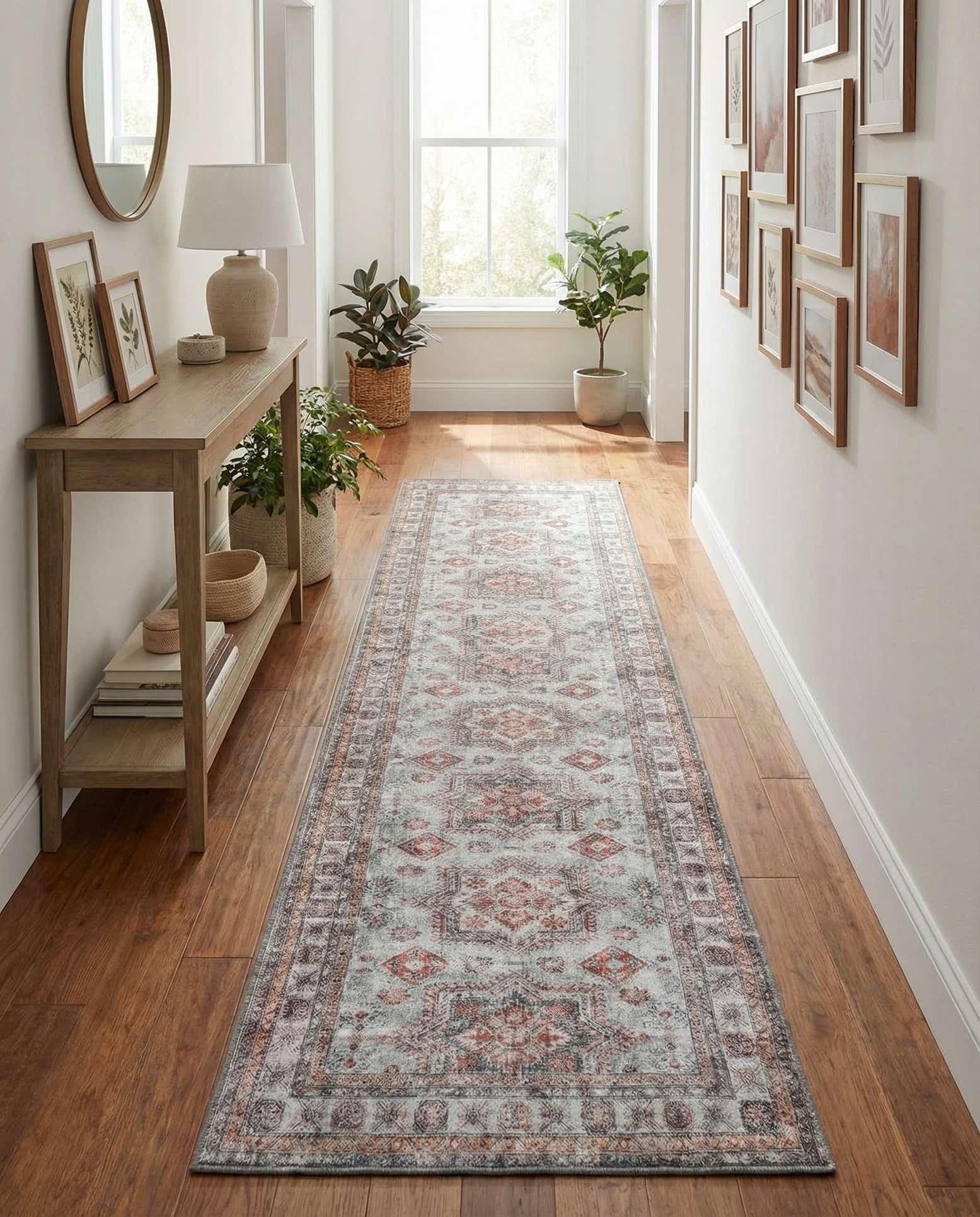 2' 7 x 10' Washable Timeless Runner Rug