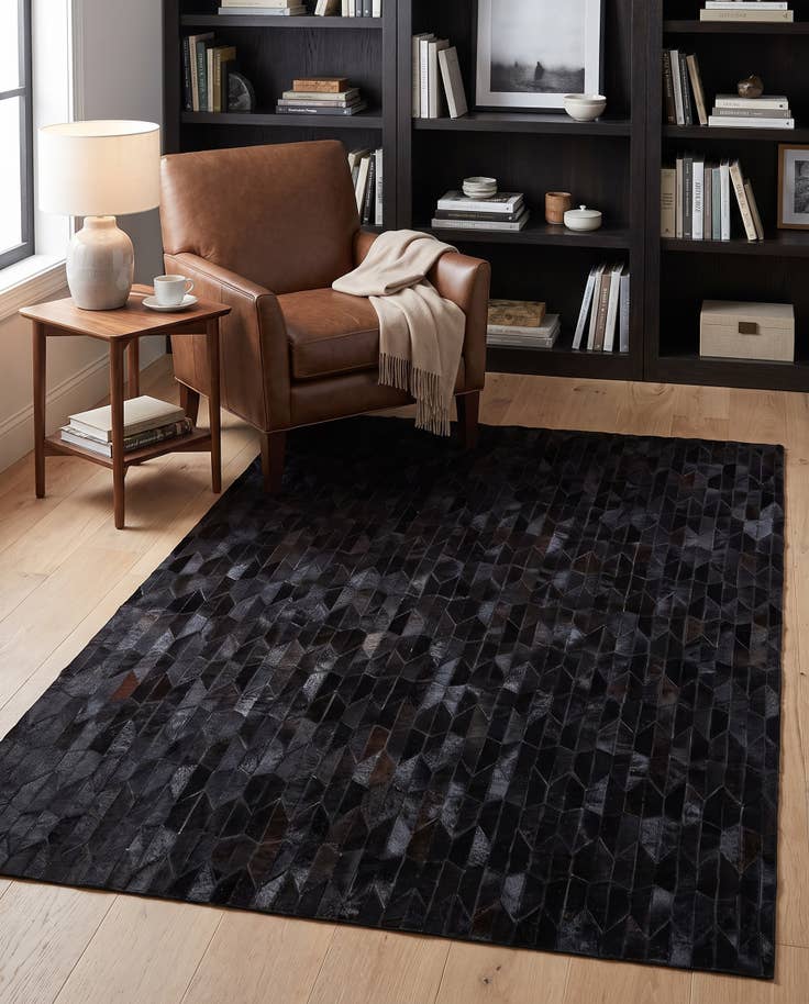 Detail image of 5' x 8' Cowhide Leather Rug