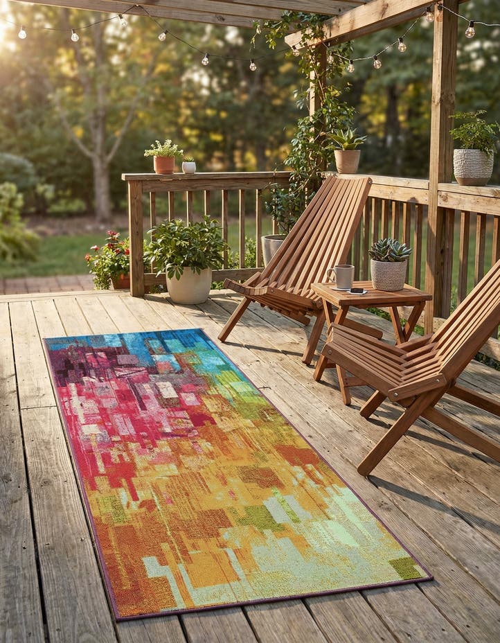 2' x 6' Easy-Clean Modern Indoor / Outdoor...