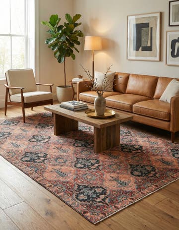 5' 4 x 8' 6 Hand Knotted Ultra Vintage Persian Wool Rug