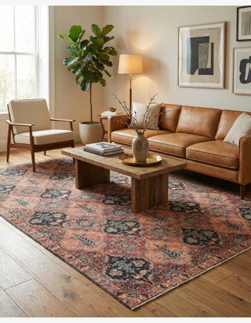 5' 4 x 8' 6 Hand Knotted Ultra Vintage Persian Wool Rug