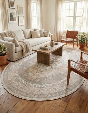 Mink Whitney Oval Rug