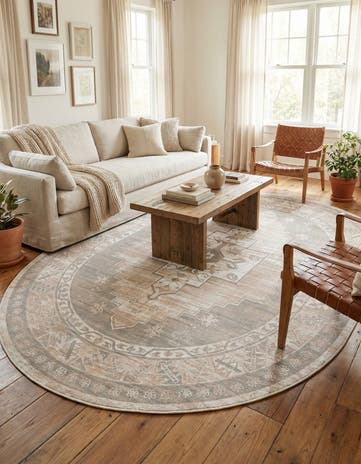 Mink Whitney Oval Rug