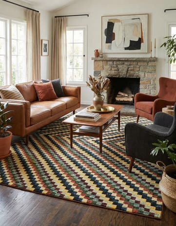 5' x 6' 7 Hand Knotted Kashkuli Gabbeh Oriental Wool Rug