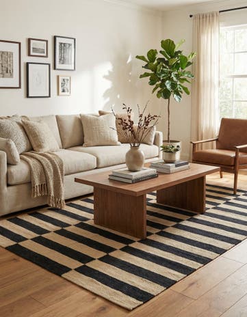 4' 3 x 6' Hand Woven Kilim Modern Wool Rug