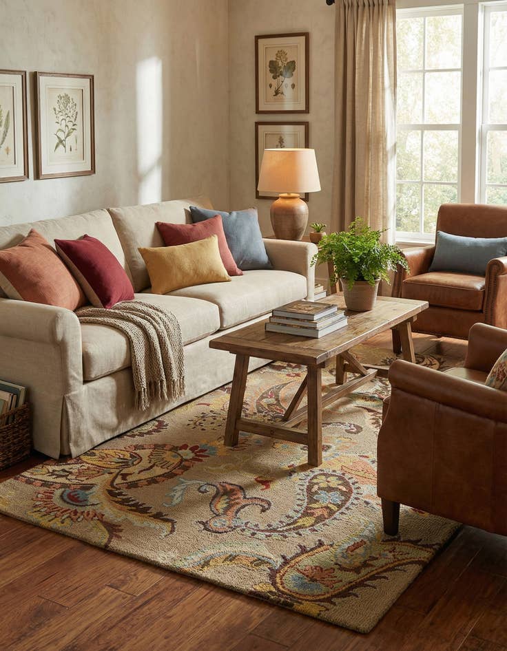 Detail image of 5' x 7' 11 Agra Rug