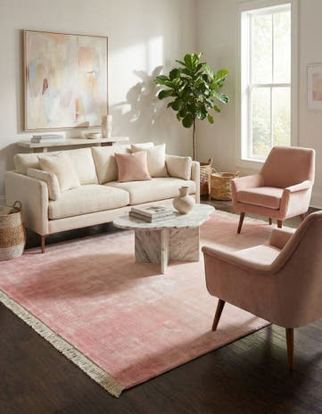 5' 7 x 8' Hand Knotted Darya Wool Rug