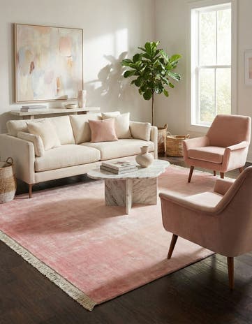 5' 7 x 8' Hand Knotted Darya Wool Rug
