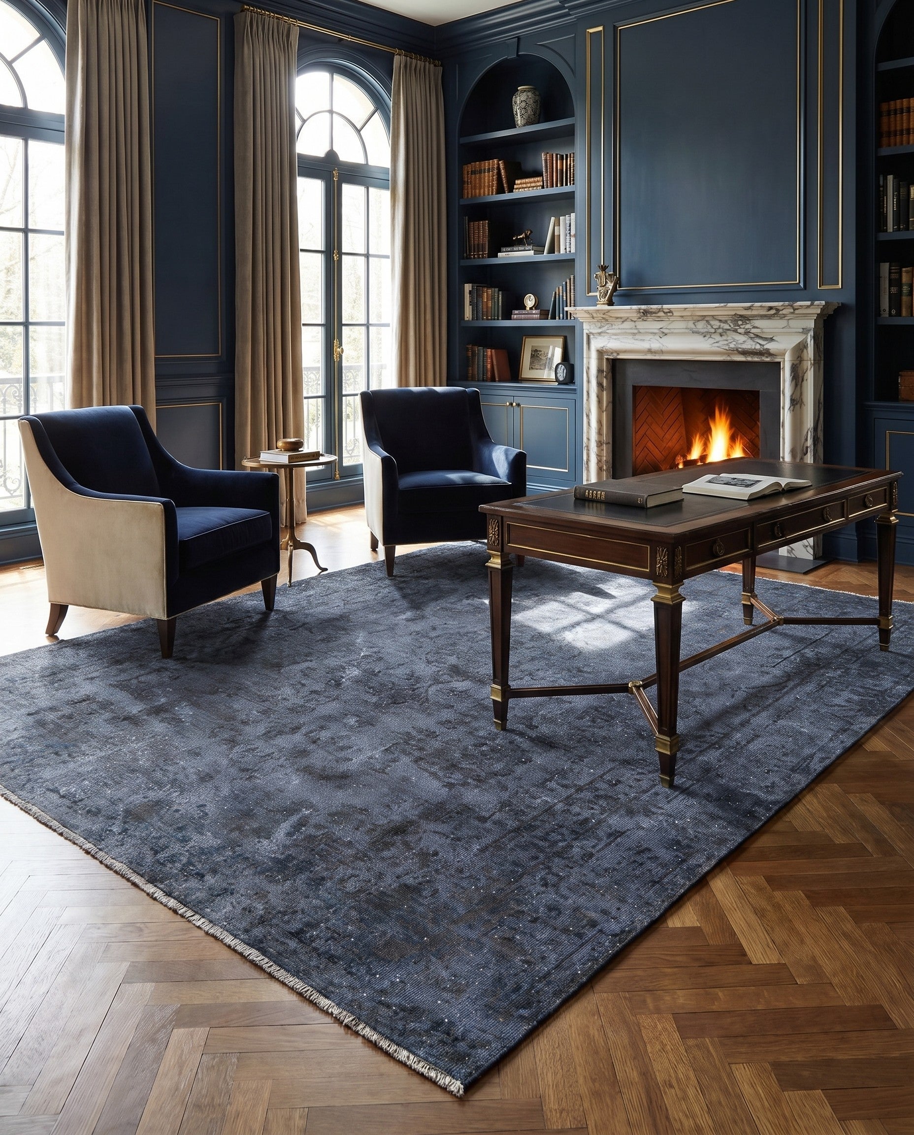 5' 6 x 8' 4 Vintage Royal Wool Rug