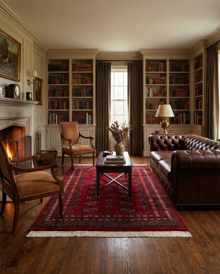 Detail image of 4' 1 x 6' Hand Knotted Torkaman Persian Wool Rug