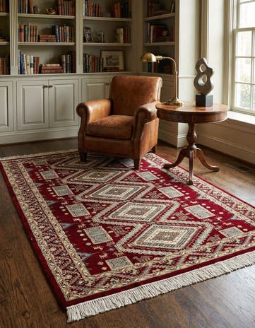 4' 3 x 6' 2 Hand Knotted Bokhara Oriental Rug
